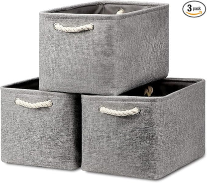 HNZIGE Shelf Baskets for Storage Storage Bins Fabric Storage Baskets for Shelves by HNZIGE