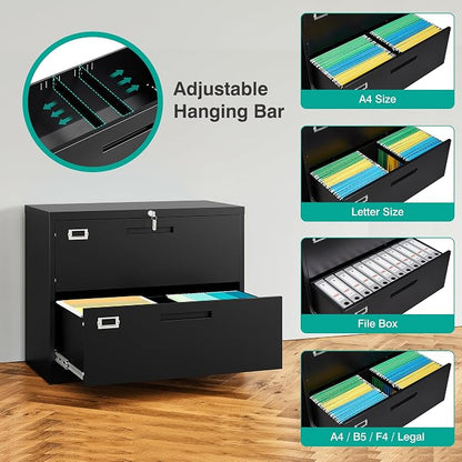 SISESOL 2 Drawer Lateral File Cabinet - Image 5