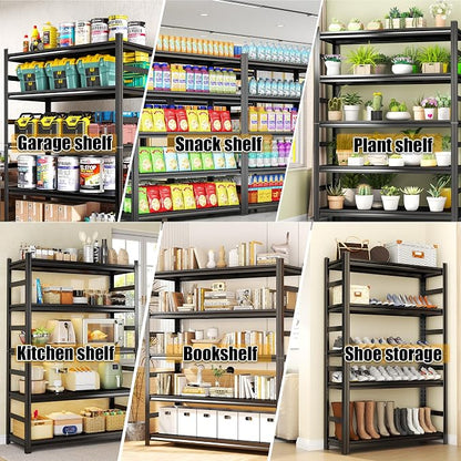 5Tier Storage Shelves, Garage Metal Shelving Unit, Double-Layer Column - Image 9
