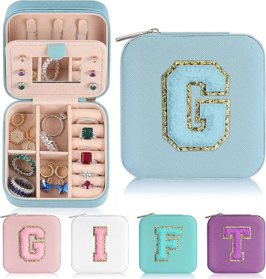 Parima Small Jewelry Box for Girls, Travel Initial Jewelry Boxs for Girls | by PARIMA