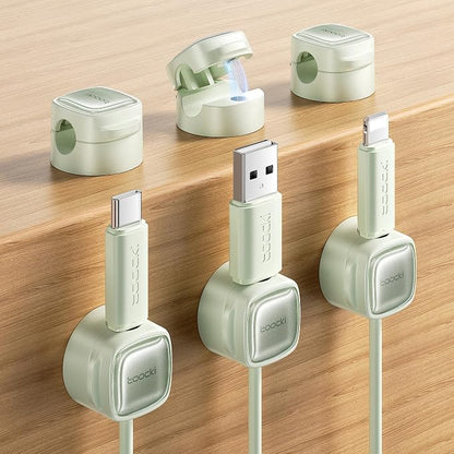 6 Pack Magnetic Cable Clips – Cord Organizer & Holder, Toocki Adhesive Cable by toocki