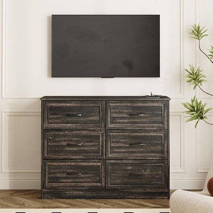 Fameill Dresser for Bedroom, 6 Drawer Wide Dressers Organizer - Image 7