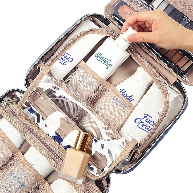 NISHEL Travel Toiletry Bag for women, Portable Hanging Organizer for - Image 5