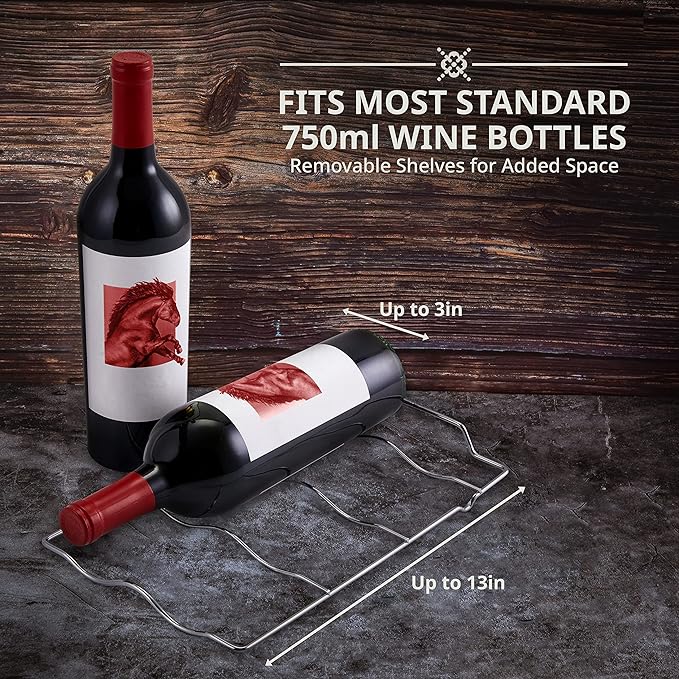 Ivation 8 Bottle Red And White Wine Thermoelectric Wine Cooler/Chiller Counter - Image 6