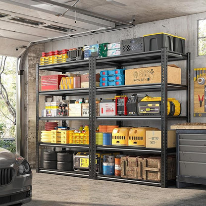 REIBII 72" Garage Shelving, Storage Shelves 2050LBS Heavy Duty Shelving - Image 2