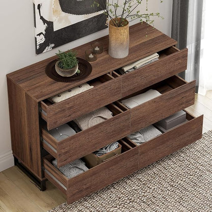 WAMPAT Dresser for Bedroom, Modern Wood Dresser - Image 4