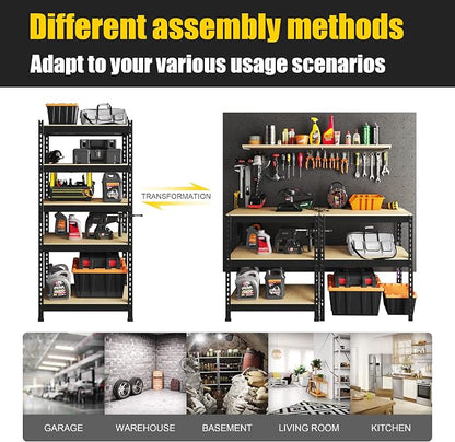 PrimeZone 32"W x 16"D x 63" H Storage Shelves - Image 7