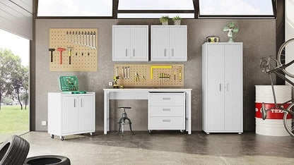 Manhattan Comfort Fortress 30" Floating Textured Metal Garage Cabinet - Image 10