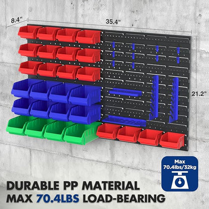 WORKPRO Pegboard Organizer Wall Mounted, Peg Board Wall Organizer - Image 4
