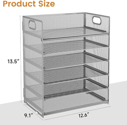 Subekyu 6 Tier Paper Organizer for Desk - Image 6