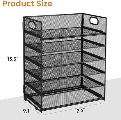 Subekyu 6 Tier Paper File Tray Organizer - Image 6