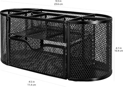 Amazon Basics Pen Holder and Desk Organizer, Office Caddy Storage, ‎9.25" x - Image 5
