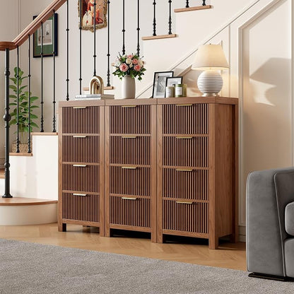Modern 12-Drawer Solid Wood Dresser - Image 3
