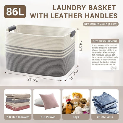 86L Extra Large Laundry Basket - Image 2