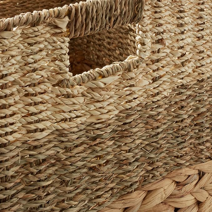 Casafield 13" x 13" Mixed Weave Storage Baskets, Natural - Image 5