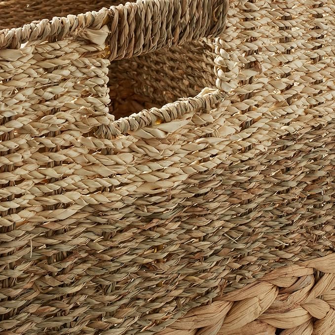 Casafield 12" x 12" Mixed Weave Storage Baskets, Natural - Image 5