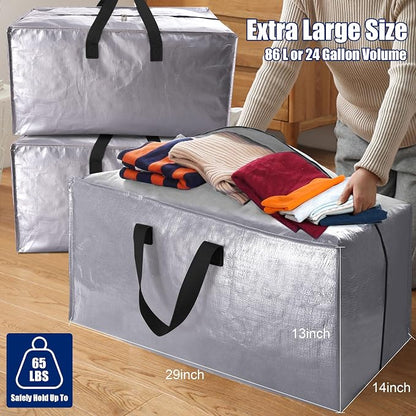 Cosy Family 4 Pack Heavy Duty Extra Large Moving Bags - Image 6