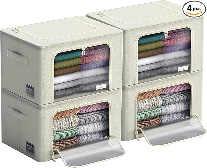 Sorbus Storage Bins with Metal Frame by Sorbus
