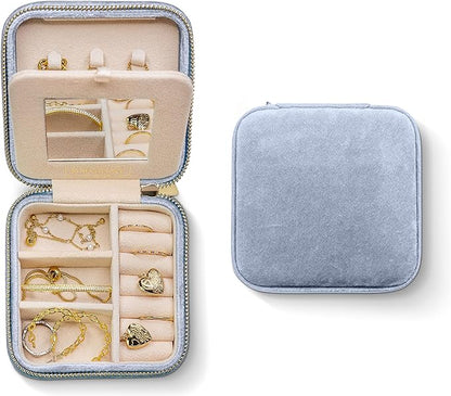 Benevolence LA Plush Velvet Jewelry Box | Travel Jewelry Case Organizer by BenevolenceLA