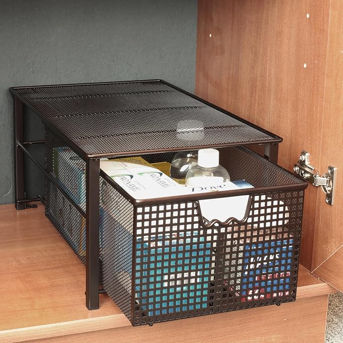 Deco Brothers Stackable Pull Out Cabinet Sliding Basket - Image 7