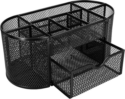 Amazon Basics Pen Holder and Desk Organizer, Office Caddy Storage, ‎9.25" x - Image 2