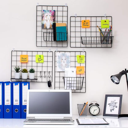 ODOXIA 3-Pack Wire Wall Grid Panel | Photo Grid Wall Decor | Metal Board - Image 5