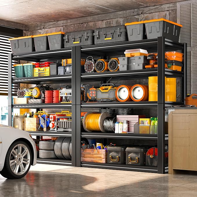 REIBII 40" W Garage Shelving, Heavy Duty Storage Shelves Load 2500LBS, 5-Tier - Image 3