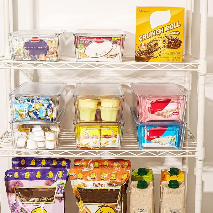 Vtopmart 12pcs Clear Organizers and Storage Bins - Image 7