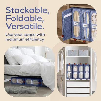 8x Bed Sheet Organizer Storage Boxes - Image 5