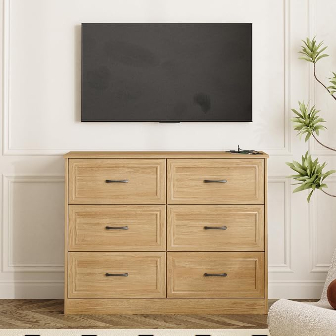 Fameill Dresser for Bedroom, 6 Drawer Wide Dresser Organizer - Image 7