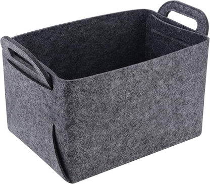 Minoisome Storage Basket Felt Storage Bin Collapsible& Convenient Box Organizer by Unknown