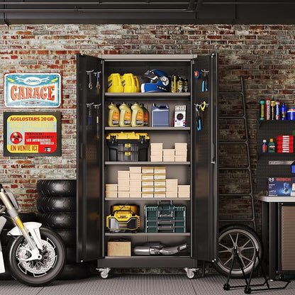Aobabo 71" H×32" W×16" D Metal Storage Cabinet - Image 9