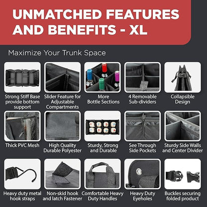TRUNKCRATEPRO XL Premium SUV, Car Trunk Organizer - Image 6