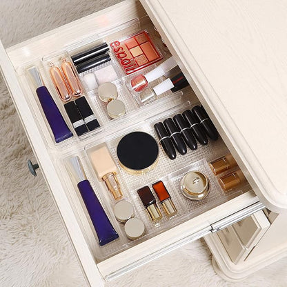 Oubonun Expandable Drawer Organizer 11.1” to 19.2” Width, Shallow Cosmetic - Image 6