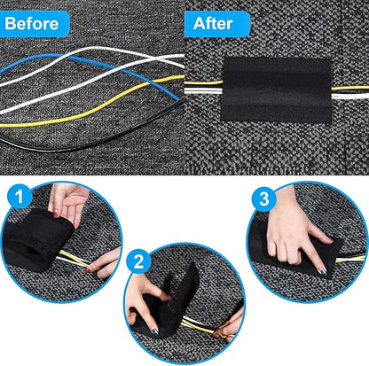 WILLBOND Carpet Cord Cover Cable Protector Floor Cover Cable Protector - Image 4