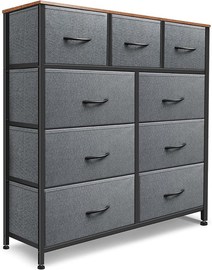 Dresser for Bedroom with 9 Drawers, Chest of Drawers, Storage Drawers Organizer by Sonharlar