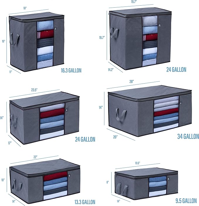 VENO 3 Pack Oversize Clothes Storage Bag Organizer - Image 5