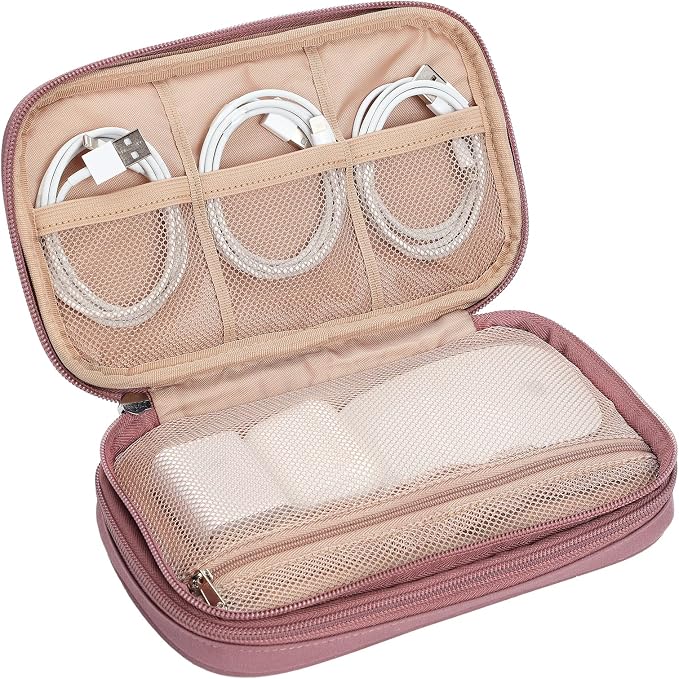 NISHEL Travel Cord Organizer Case, Double Layers Tech Electronic Case, Travel - Image 5