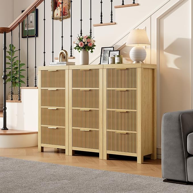 Modern 12-Drawer Solid Wood Dresser - Image 3