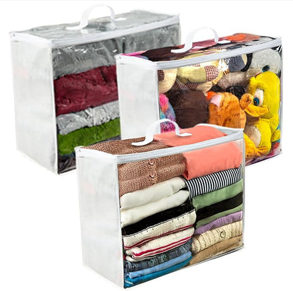 3 pack Clear Plastic Storage Bag - Image 2