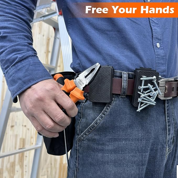 MUTUACTOR 1 PCS Magnetic Tool Belt Clip, Anti-Slip Heavy-Duty Magnetic Mount - Image 5