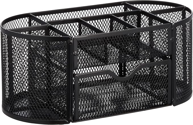 Amazon Basics Pen Holder and Desk Organizer, Office Caddy Storage, ‎9.25" x by AmazonBasics