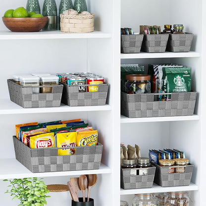 Baskets For Organizing Set Of 9 Dark Grey - Image 6