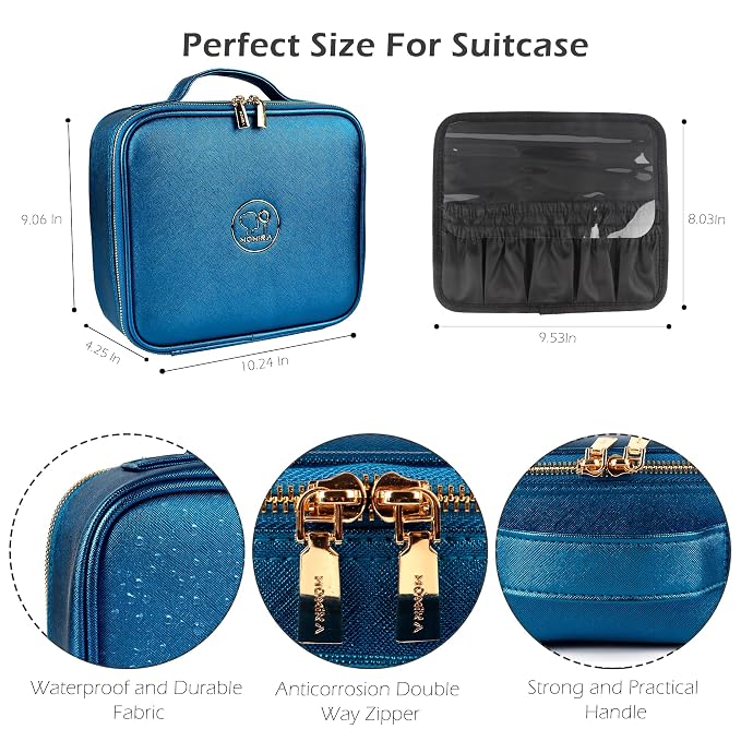 MOMIRA Travel Makeup Bag Cosmetic Bag Makeup Organizer Bag - Image 2