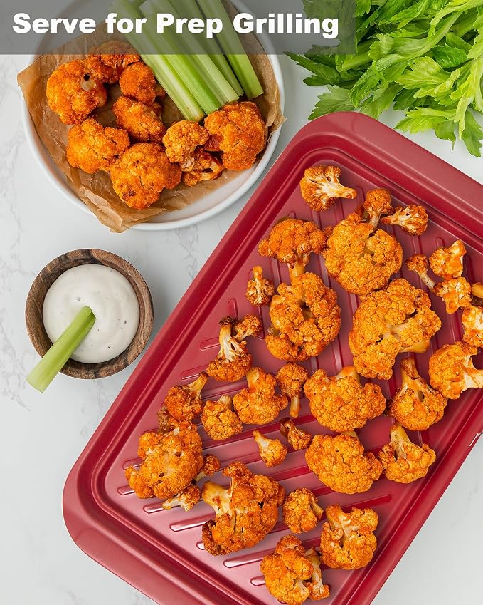 Large Grilling Prep and Serve Trays, BBQ Platter - Image 6