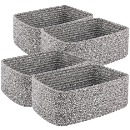 4 Pack Small Storage Shelf Baskets by OIASKET