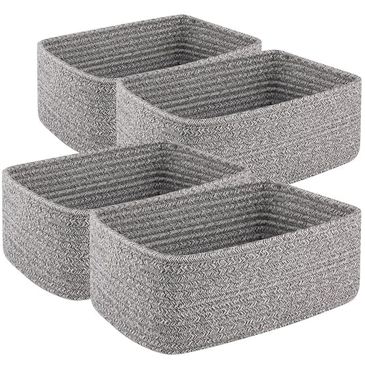 4 Pack Small Storage Shelf Baskets by OIASKET
