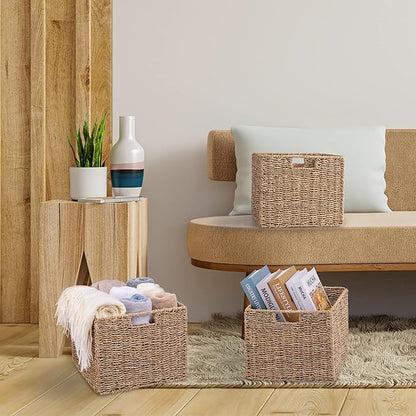 Seagrass Storage Baskets, Pantry Baskets Organization and Storage, Kitchen - Image 6