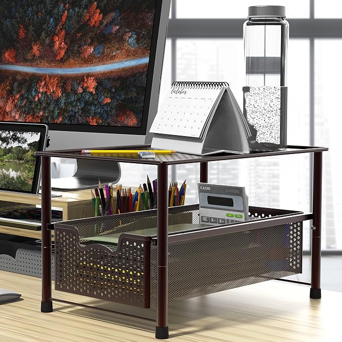 Simple Houseware Stackable Under Sink Cabinet Sliding Basket Organizer Drawer - Image 2