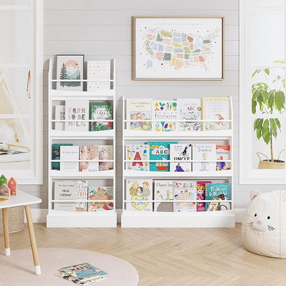 UTEX Kids Bookshelf, 3 Tiers Book Shelf and Storage - Image 5